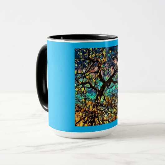 Mug combo, 15 oz-Arbre de vie (Devant gauche)