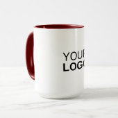 Mug combo - 15 oz, rouge (Devant gauche)