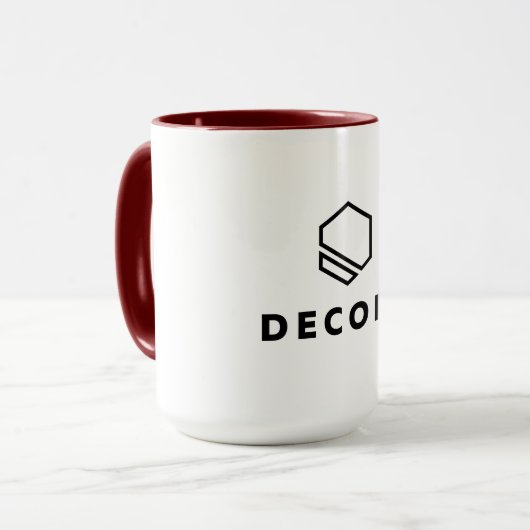 Mug combo - 15 oz, rouge (Devant gauche)