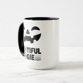 Mug Combo 15oz : Visage HALLOWEEN (Devant gauche)