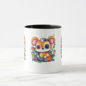 Mug combo adorable - 11 oz avec animal mignon (Centre)