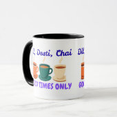 Mug Combo Aesthetic Dil Dosti Chai Desi Friends (Devant gauche)