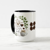 Mug Combo Amoureux des chats - Café Confort Chaud (Devant gauche)
