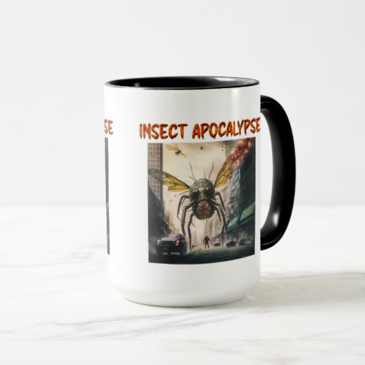 Mug Combo Apocalypse d'insectes, 15 oz (Devant droit)