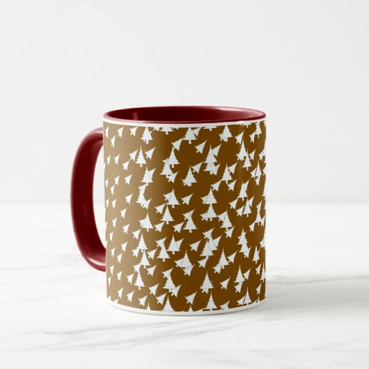 Mug Combo Arbres blancs Brown (Devant gauche)