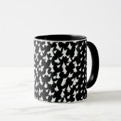 Mug Combo Arbres blancs noirs (Devant droit)