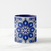 Mug combo aux couleurs bleu blanc (Centre)