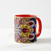Mug combo aux couleurs colombiennes (Devant droit)
