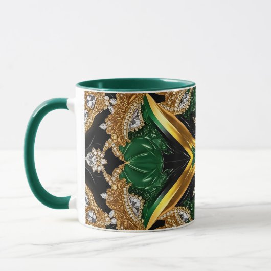 Mug combo aux couleurs jamaïcaines (Gauche)