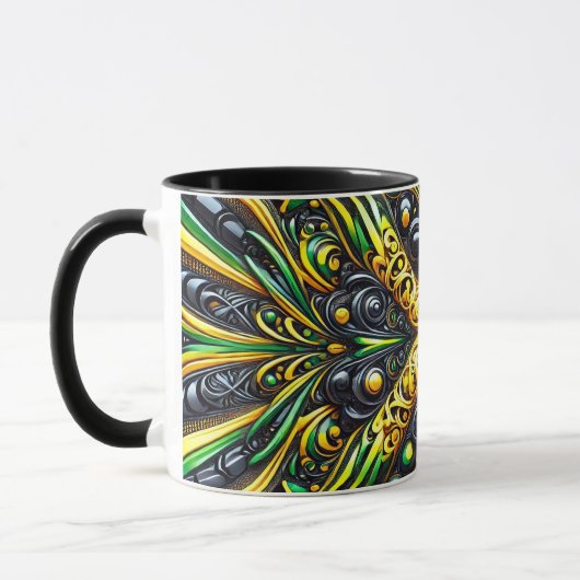Mug combo aux couleurs jamaïcaines (Gauche)