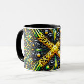 Mug combo aux couleurs jamaïcaines (Devant gauche)