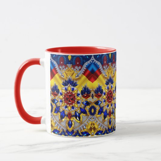 Mug combo aux couleurs roumaines (Gauche)