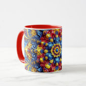 Mug combo aux couleurs roumaines (Devant gauche)