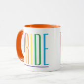 Mug Combo Blanc Orange PRIDE (Devant gauche)