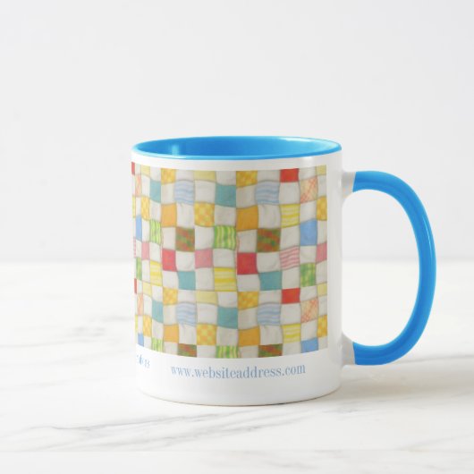 Mug Combo Bleu Identifiant de CRAZY QUILT Entrepri (Droite)