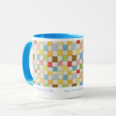Mug Combo Bleu Identifiant de CRAZY QUILT Entrepri (Devant gauche)