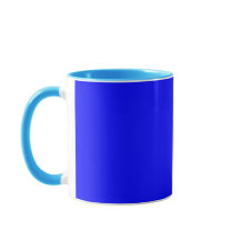 Mug combo bleu solide élégant