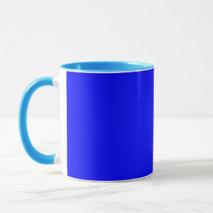 Mug combo bleu solide élégant