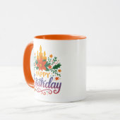 Mug Combo Bougie Joyeux Anniversaire (Devant gauche)