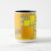 Mug combo carrée jaune et orange (Centre)