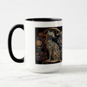 Mug Combo Chat Art Nouveau, 15 oz (Gauche)