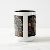 Mug Combo Chat Art Nouveau, 15 oz (Centre)