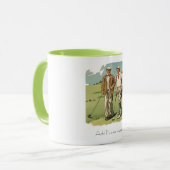 Mug Combo de Golfer Vintage personnalisé (Devant gauche)