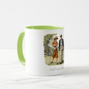 Mug Combo de Golfer Vintage personnalisé