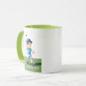 Mug Combo de Golfeur junior personnalisé (Devant gauche)