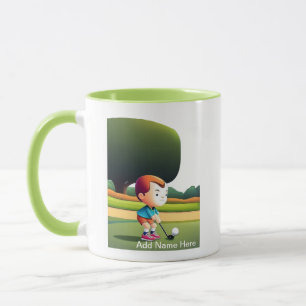 Mug Combo de Golfeur junior personnalisé