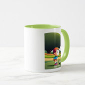 Mug Combo de Golfeur junior personnalisé (Devant droit)