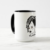 Mug Combo de la reine africaine cool (Devant gauche)