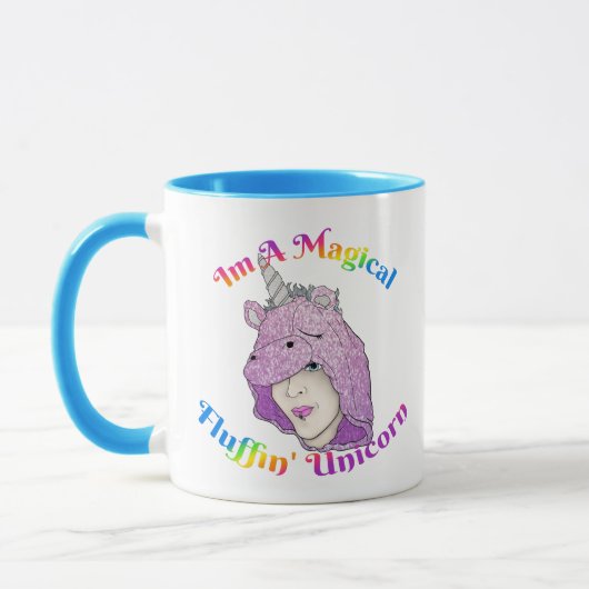 Mug combo de licorne magique Fluffin (Gauche)