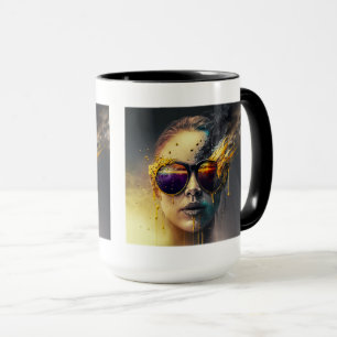 Mug combo de lunettes brûlantes, 15 oz