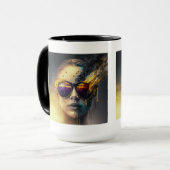 Mug combo de lunettes brûlantes, 15 oz (Devant gauche)