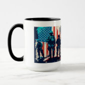 Mug combo des soldats américains, 15 oz (Gauche)