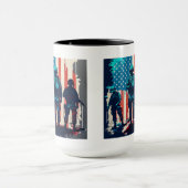 Mug combo des soldats américains, 15 oz (Centre)