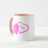 Mug Combo Deux cœurs à l'unisson (Devant gauche)