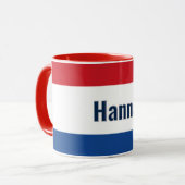 Mug Combo Drapeau Néerlandais personnalisé (Devant gauche)
