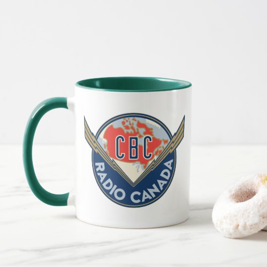 Mug Combo du logo de la CBC 1940 (Avec donut)