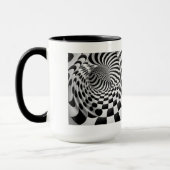 Mug combo du tunnel Op Art, 15 oz (Gauche)