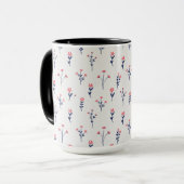 Mug Combo floral de printemps Motif de fleurs (Devant gauche)