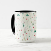 Mug Combo floral de printemps Motif de fleurs (Devant gauche)
