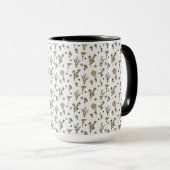Mug Combo floral de printemps Motif de fleurs (Devant droit)