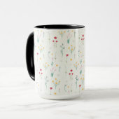 Mug Combo floral de printemps Motif de fleurs (Devant gauche)