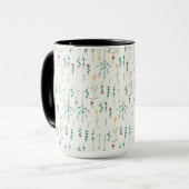 Mug Combo floral de printemps Motif de fleurs (Devant gauche)