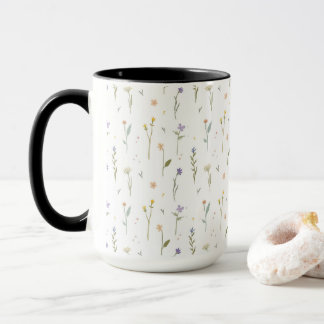 Mug Combo floral de printemps Motif de fleurs