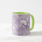 Mug Combo Floral Rêveur avec Base Douce (Devant droit)