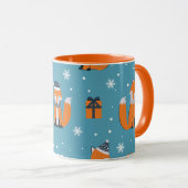Mug Combo Fox de Noël, 325 ml (Devant droit)