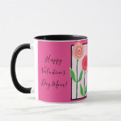 Mug Combo Heureuse Sainte-Valentin blanc (Gauche)
